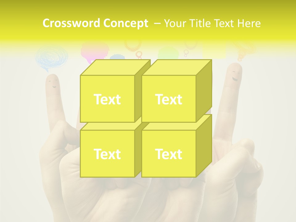 Chat Communication Hand PowerPoint Template