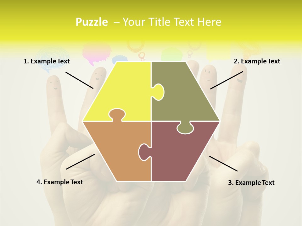 Chat Communication Hand PowerPoint Template