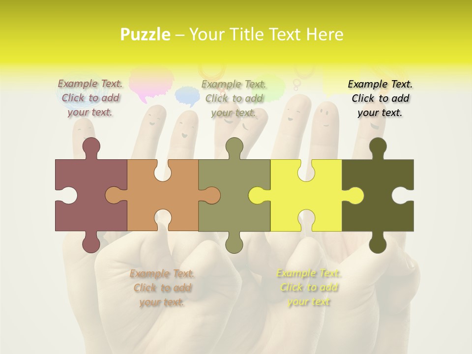 Chat Communication Hand PowerPoint Template