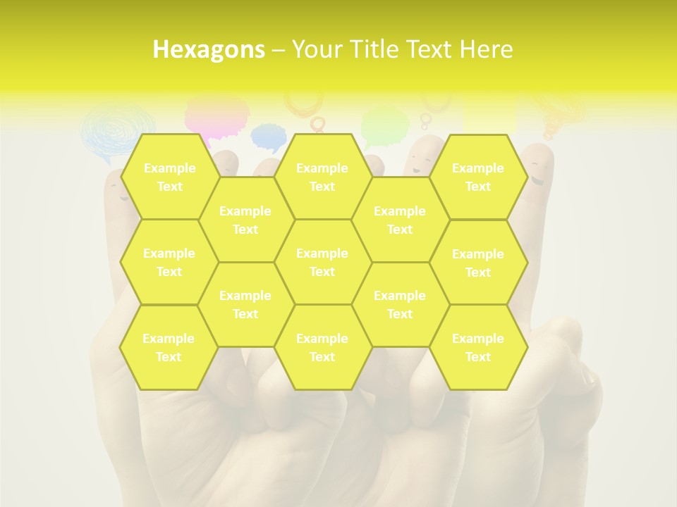 Chat Communication Hand PowerPoint Template