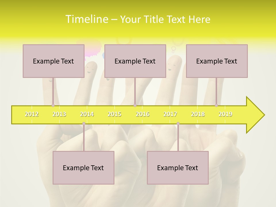 Chat Communication Hand PowerPoint Template