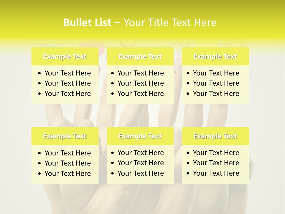 Chat Communication Hand PowerPoint Template