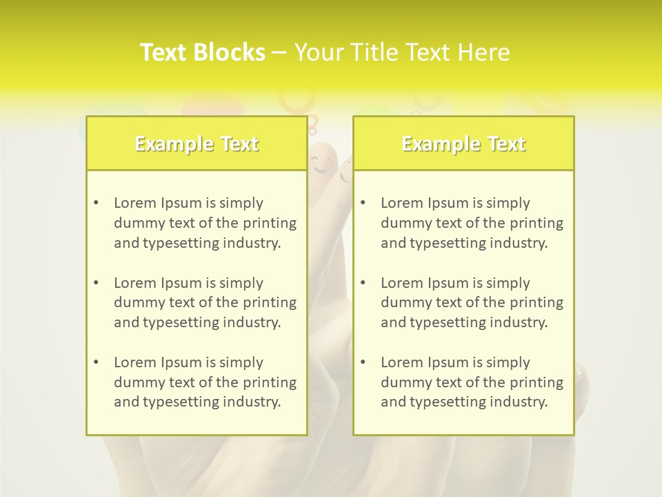Chat Communication Hand PowerPoint Template