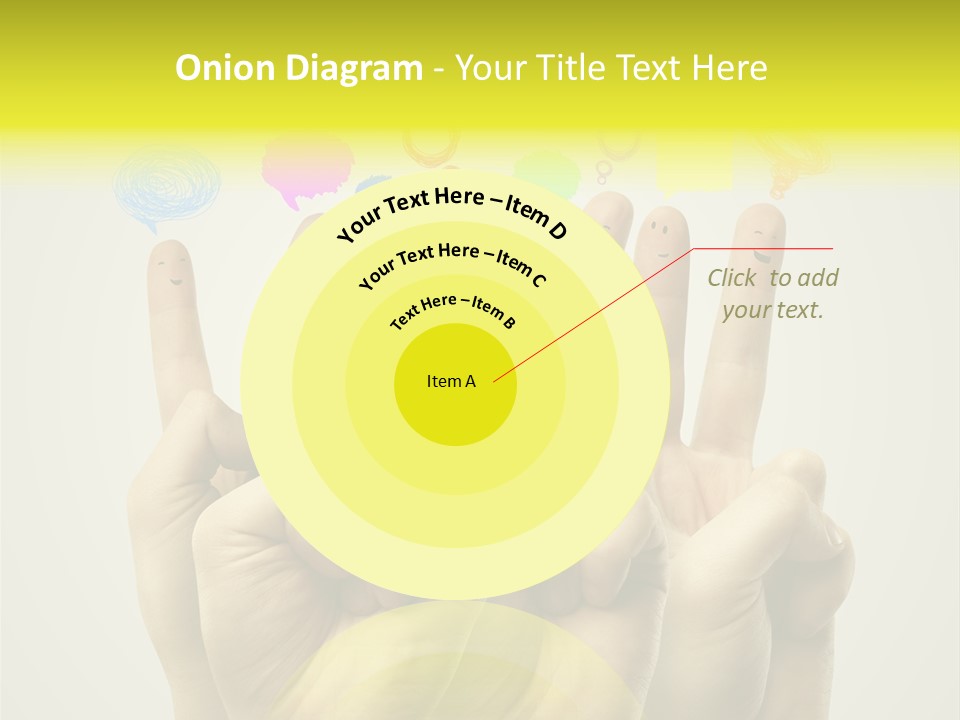 Chat Communication Hand PowerPoint Template