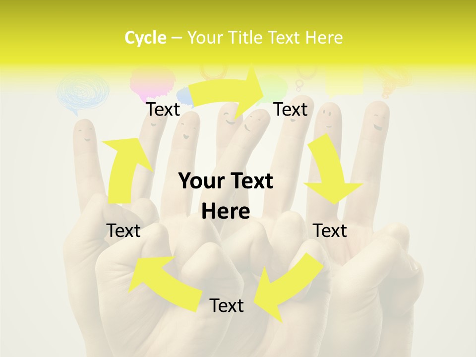 Chat Communication Hand PowerPoint Template