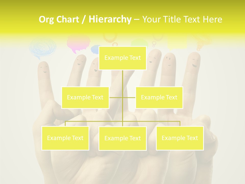 Chat Communication Hand PowerPoint Template