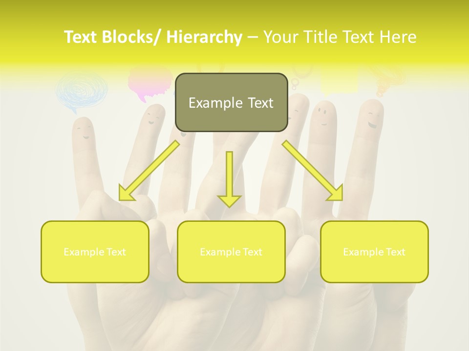 Chat Communication Hand PowerPoint Template