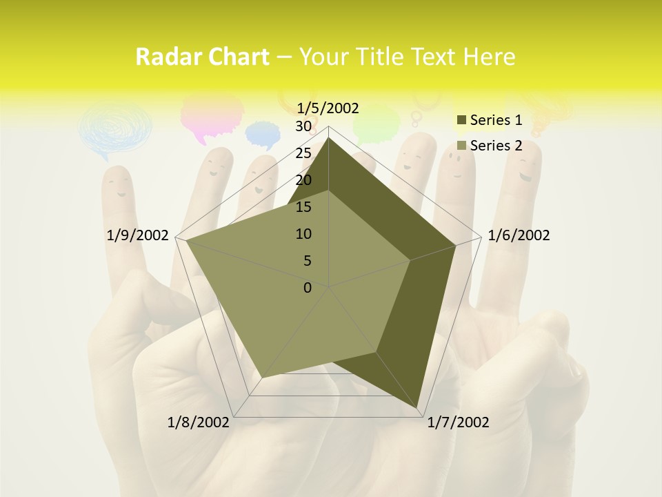 Chat Communication Hand PowerPoint Template