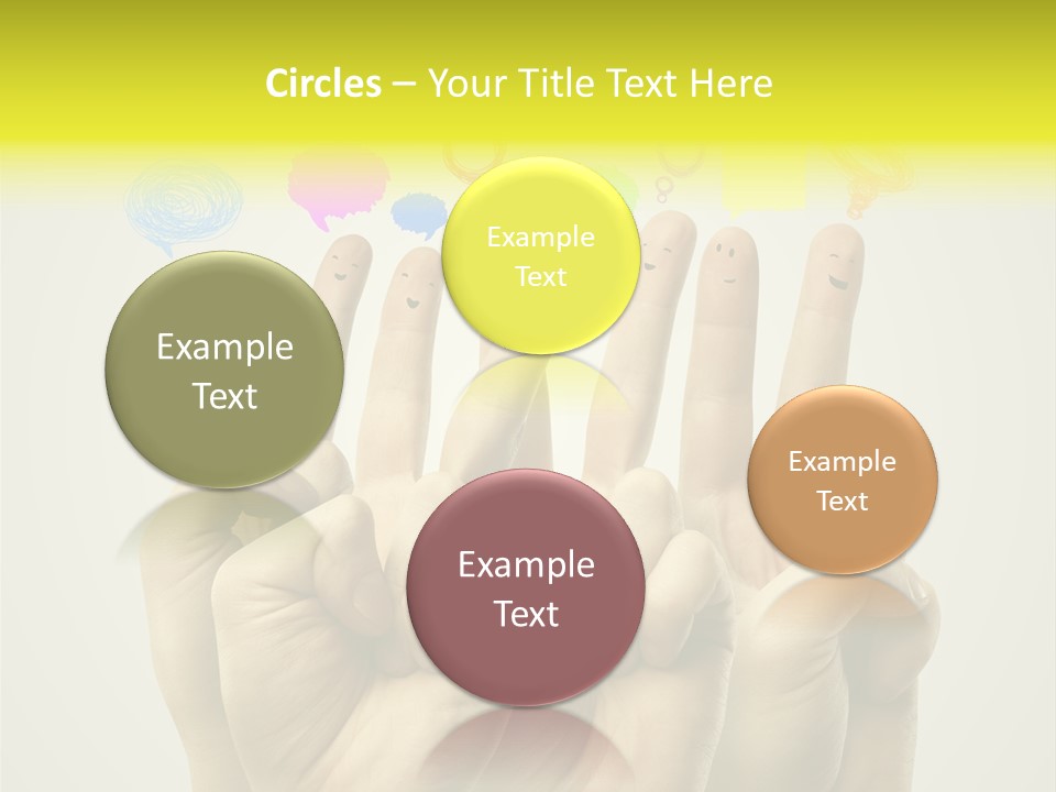 Chat Communication Hand PowerPoint Template