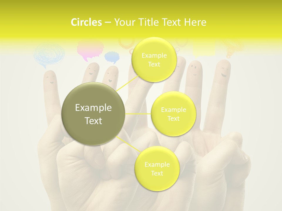 Chat Communication Hand PowerPoint Template