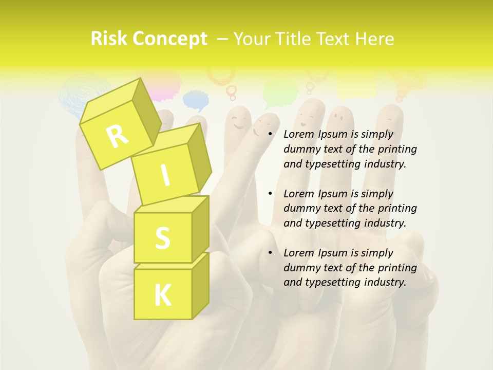 Chat Communication Hand PowerPoint Template