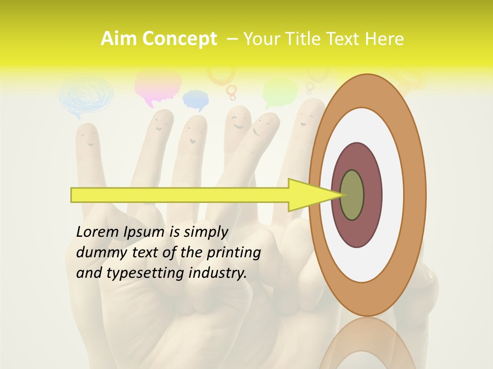 Chat Communication Hand PowerPoint Template