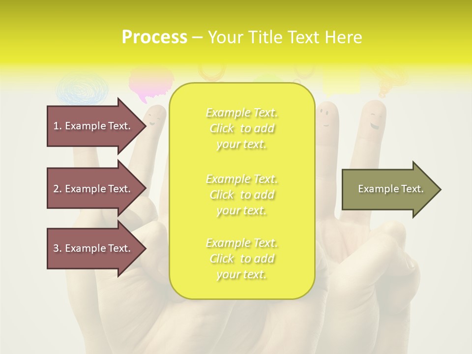 Chat Communication Hand PowerPoint Template
