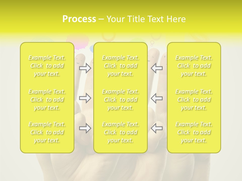 Chat Communication Hand PowerPoint Template