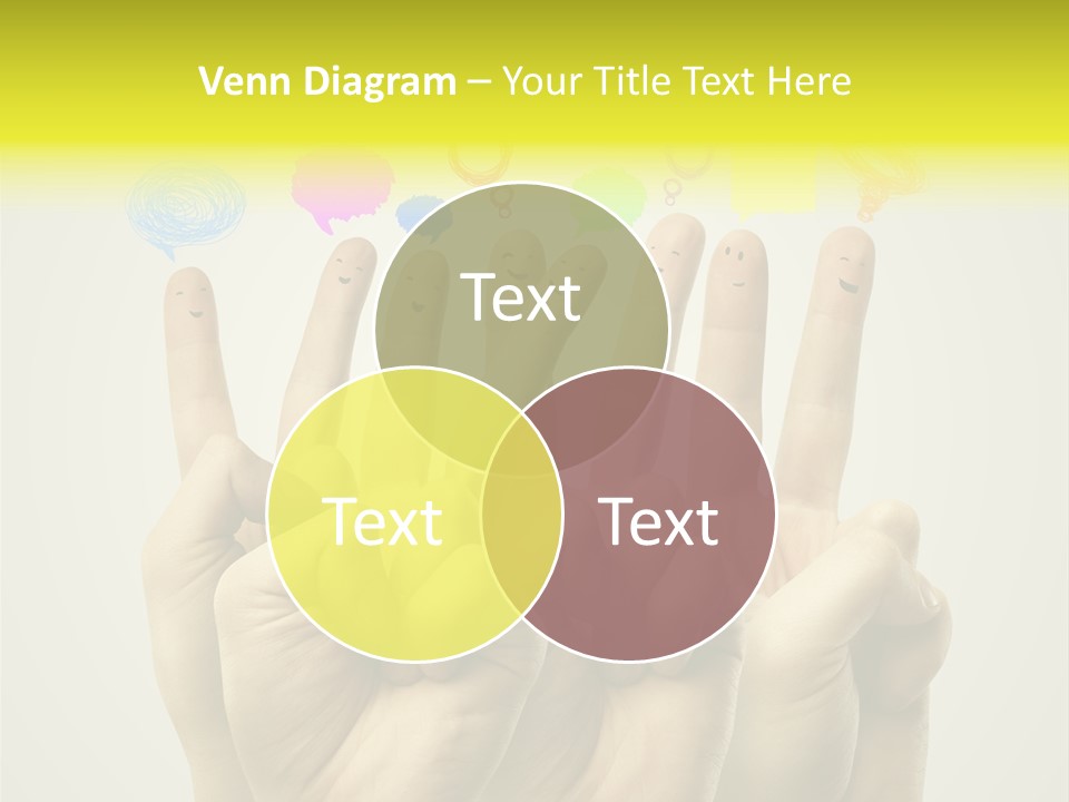 Chat Communication Hand PowerPoint Template