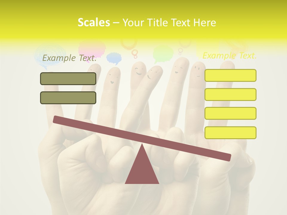 Chat Communication Hand PowerPoint Template