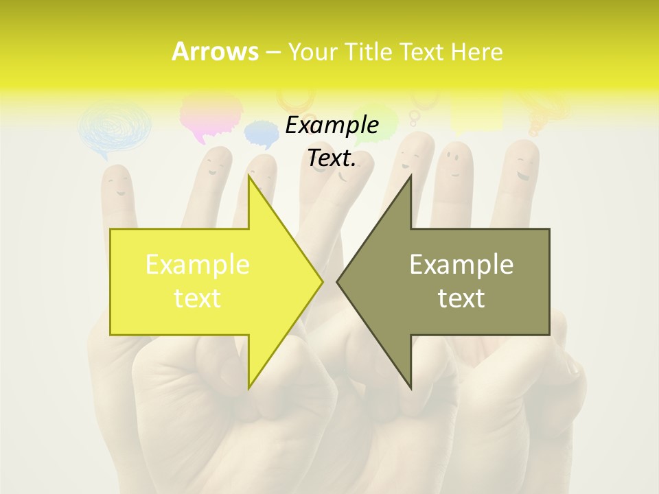 Chat Communication Hand PowerPoint Template