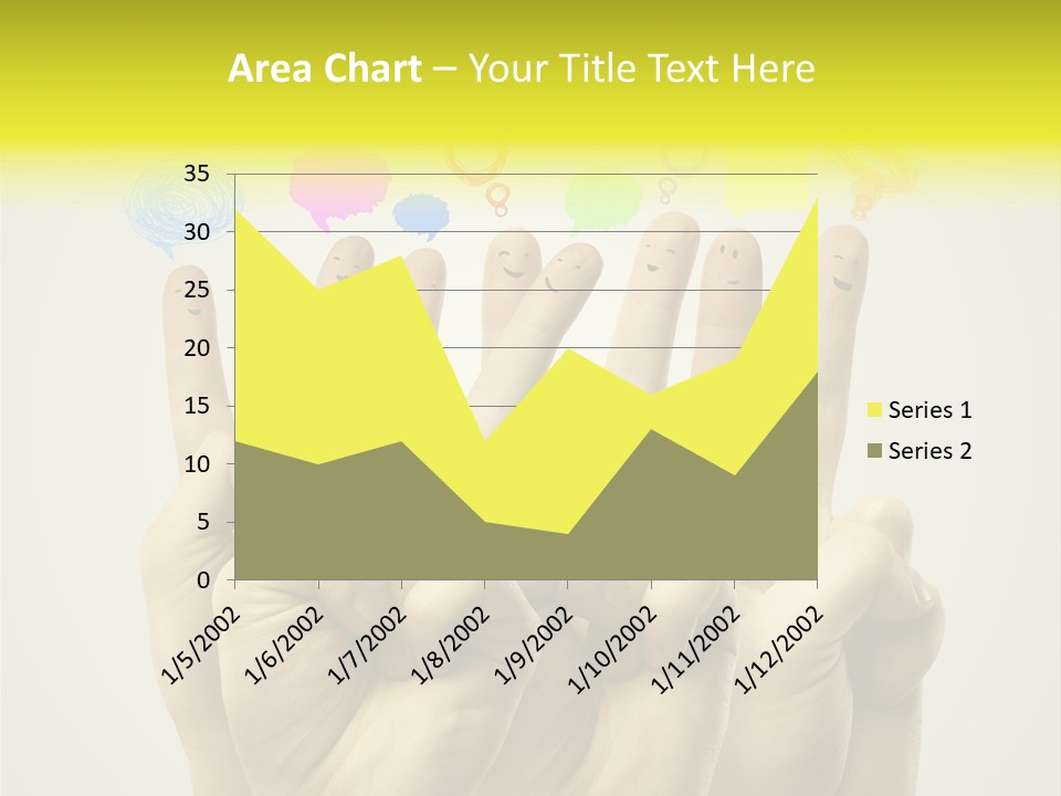 Chat Communication Hand PowerPoint Template