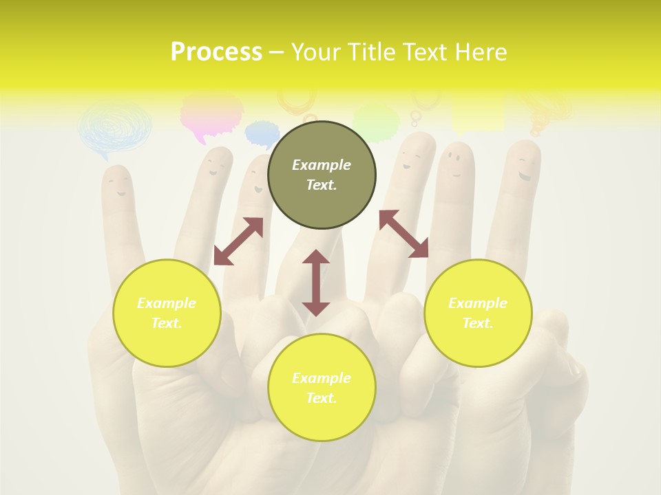 Chat Communication Hand PowerPoint Template