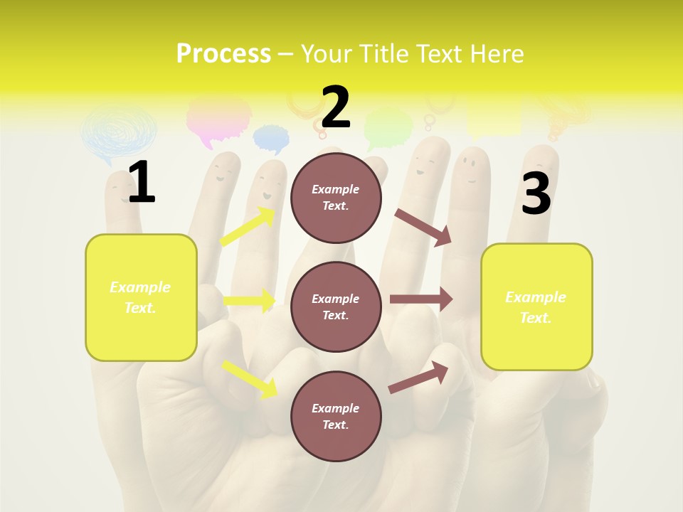 Chat Communication Hand PowerPoint Template