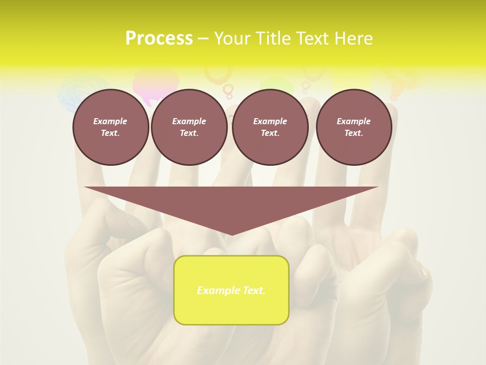 Chat Communication Hand PowerPoint Template