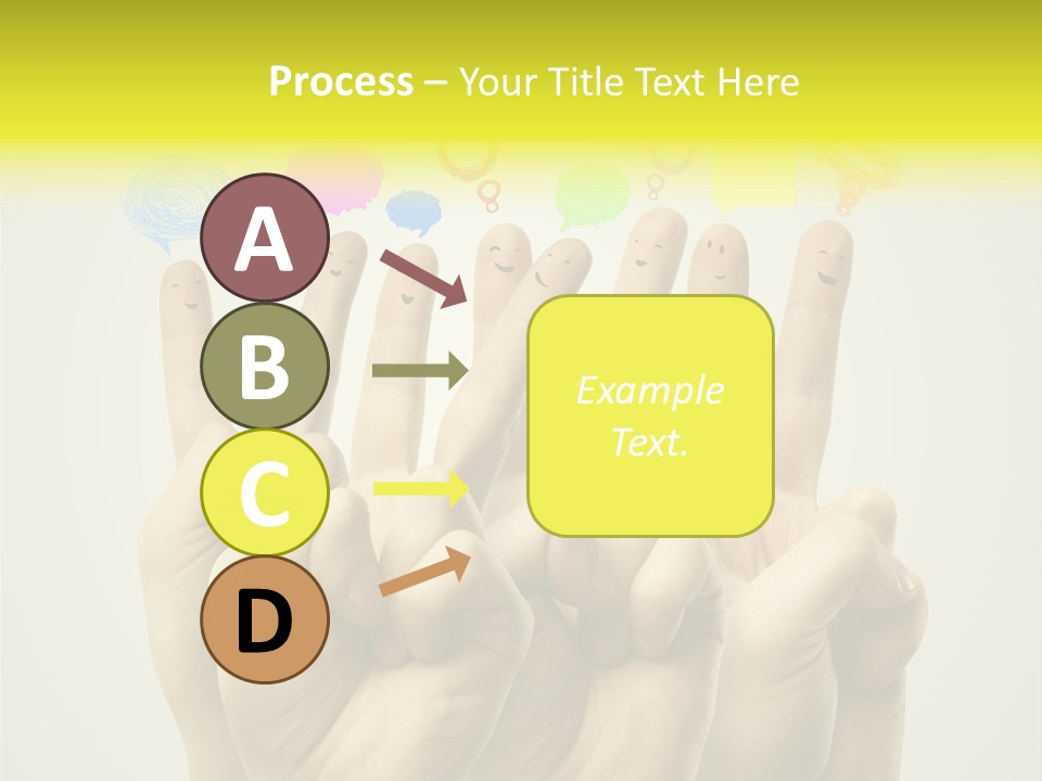 Chat Communication Hand PowerPoint Template