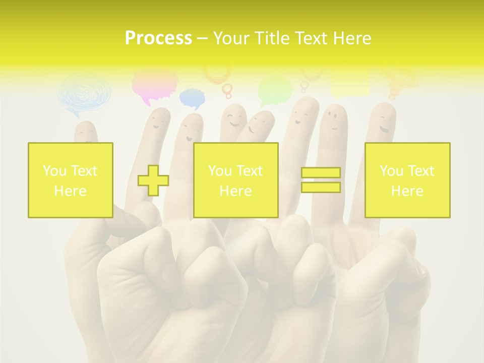 Chat Communication Hand PowerPoint Template