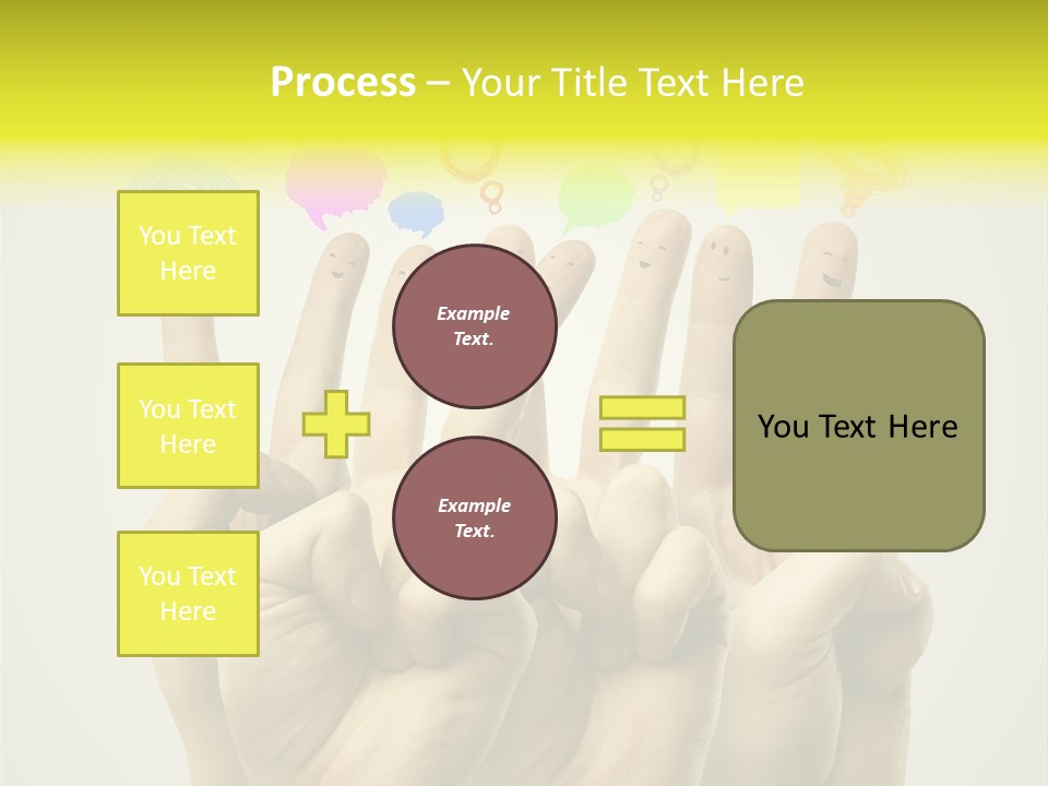 Chat Communication Hand PowerPoint Template