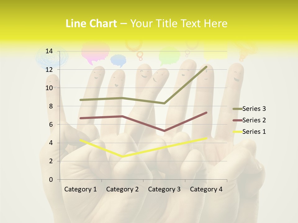 Chat Communication Hand PowerPoint Template