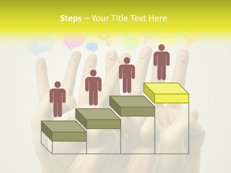 Chat Communication Hand PowerPoint Template