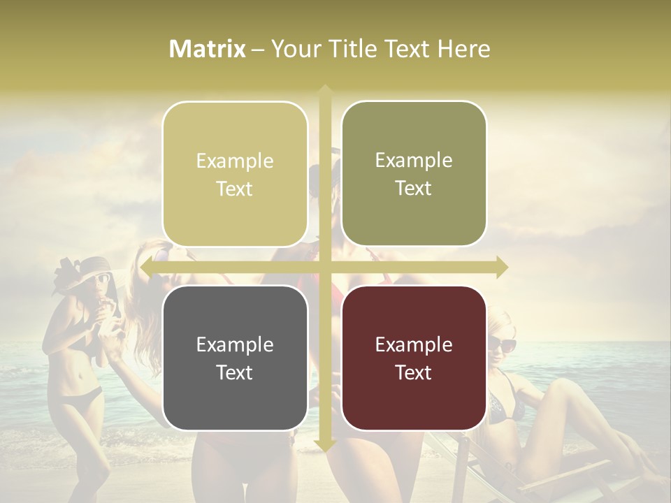 Group Caucasian People PowerPoint Template