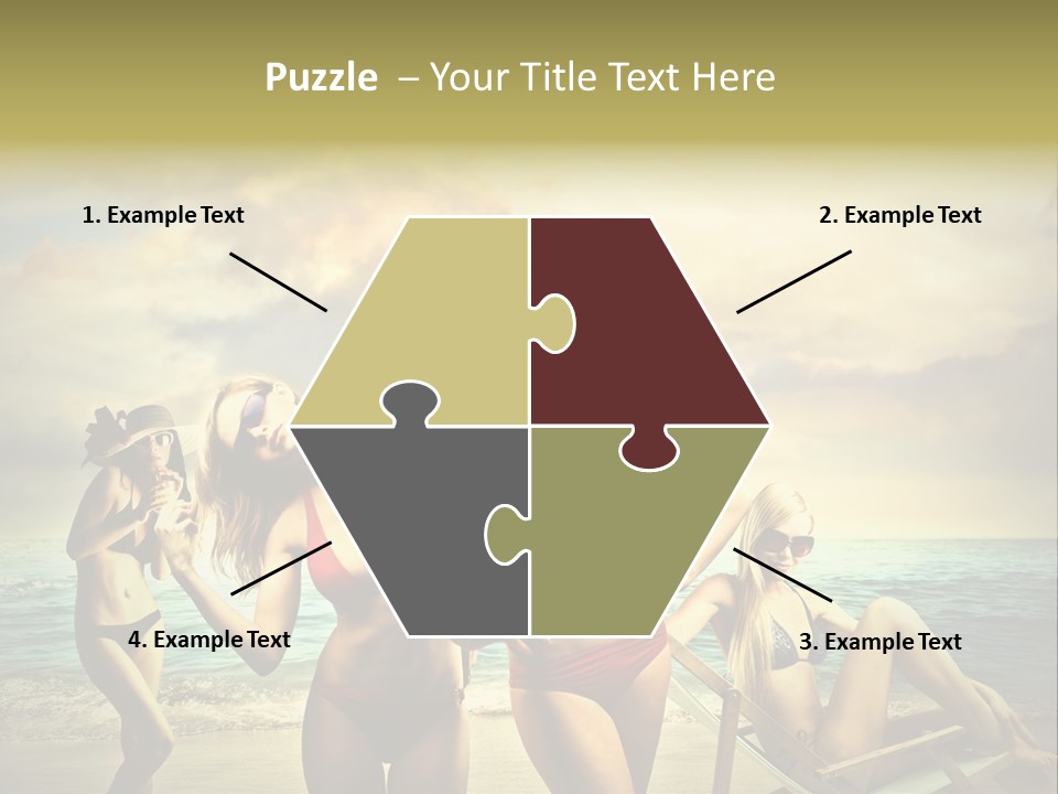 Group Caucasian People PowerPoint Template