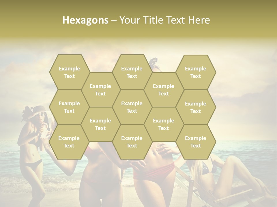 Group Caucasian People PowerPoint Template