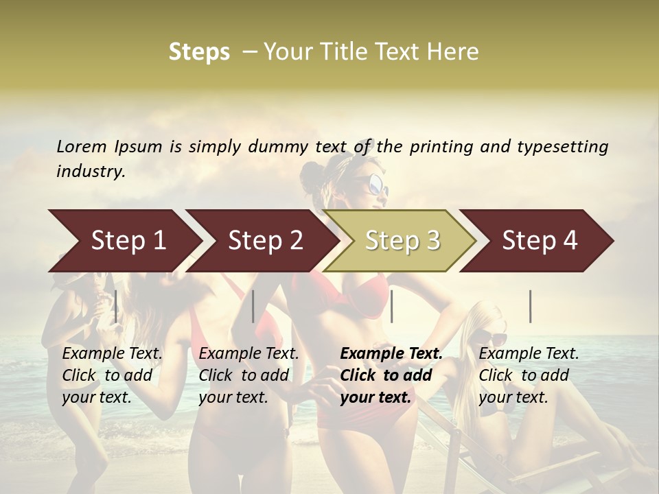 Group Caucasian People PowerPoint Template