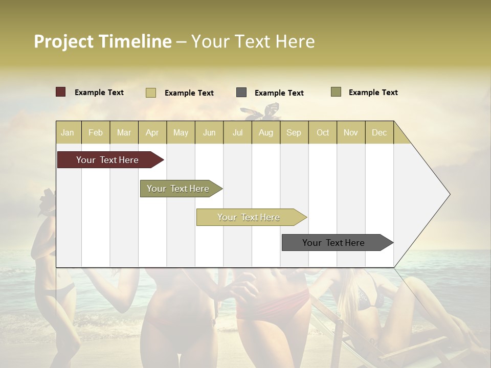 Group Caucasian People PowerPoint Template