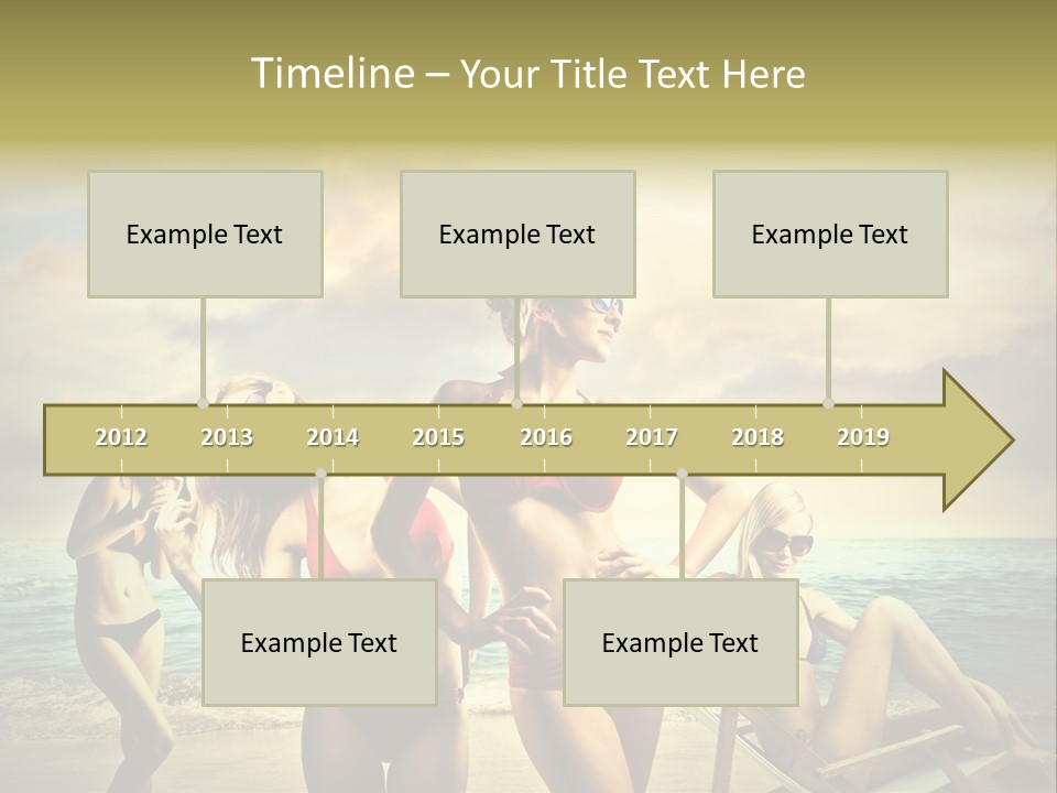 Group Caucasian People PowerPoint Template