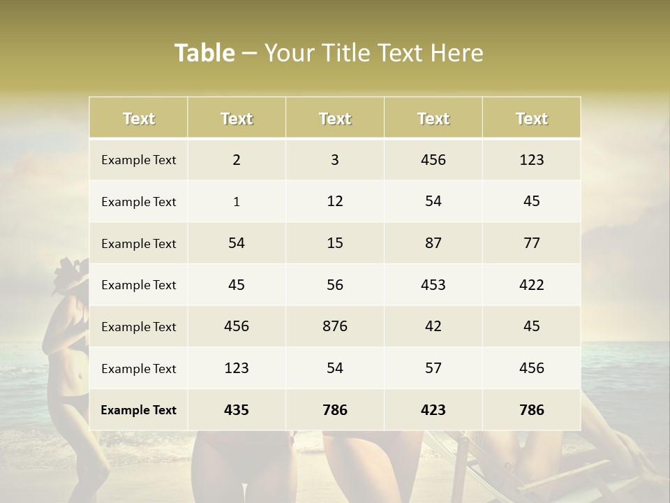 Group Caucasian People PowerPoint Template