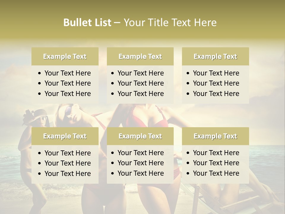 Group Caucasian People PowerPoint Template