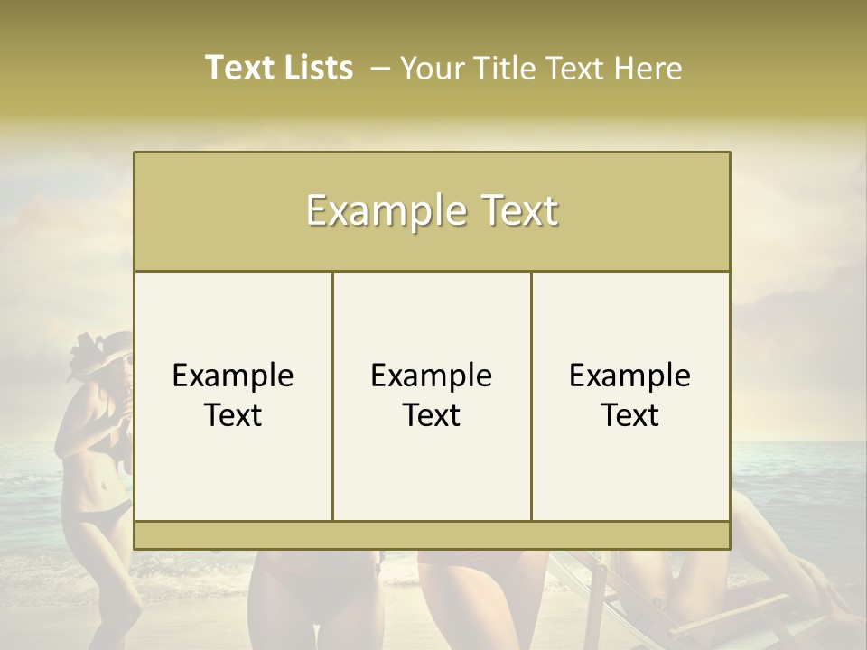 Group Caucasian People PowerPoint Template