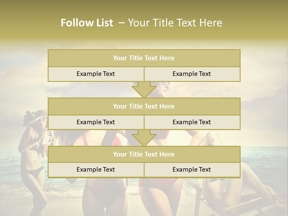 Group Caucasian People PowerPoint Template