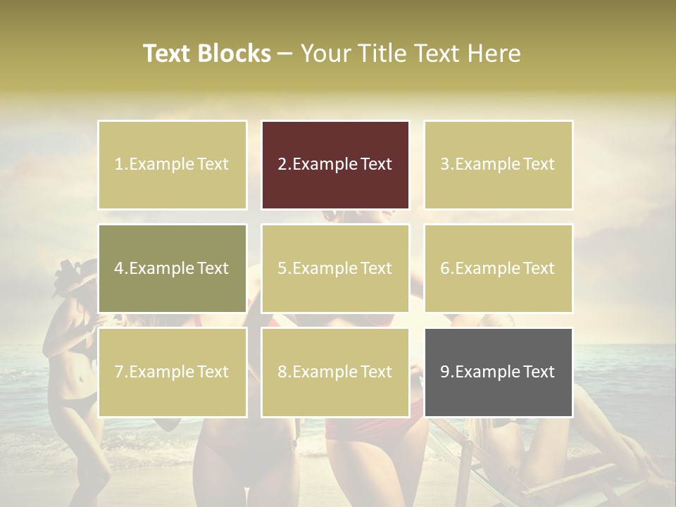 Group Caucasian People PowerPoint Template