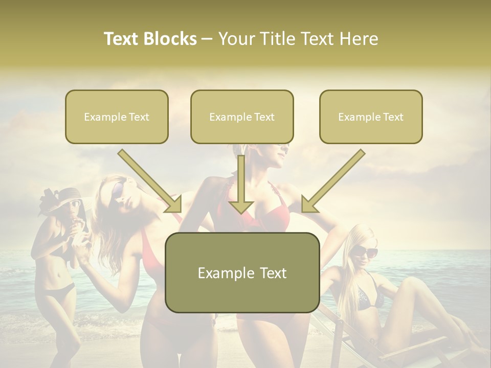 Group Caucasian People PowerPoint Template