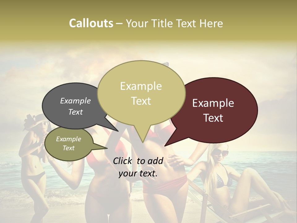 Group Caucasian People PowerPoint Template