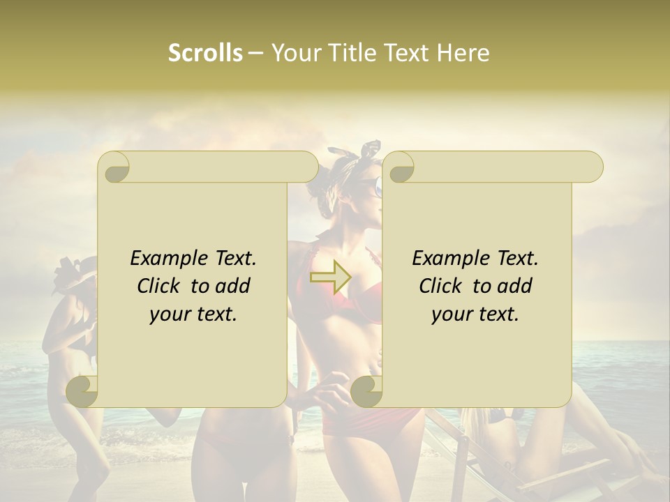 Group Caucasian People PowerPoint Template