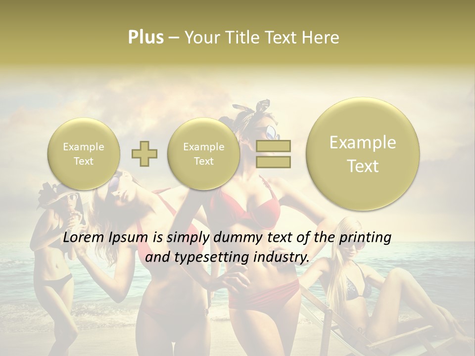 Group Caucasian People PowerPoint Template