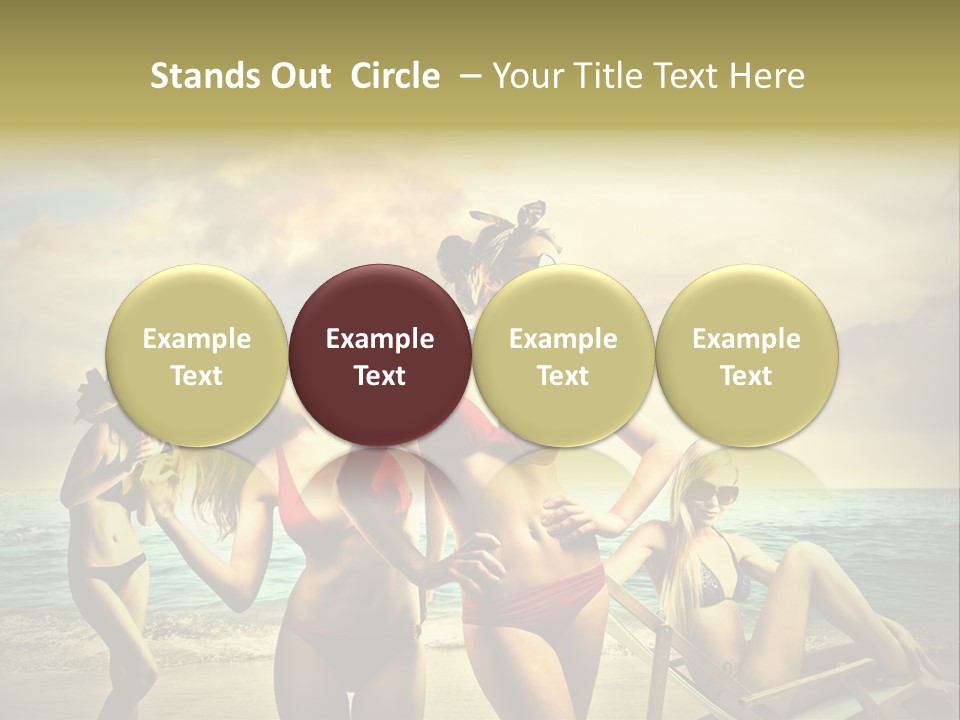 Group Caucasian People PowerPoint Template