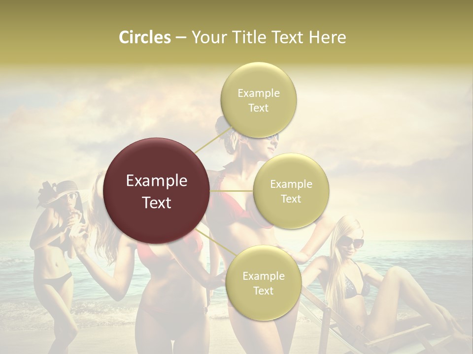 Group Caucasian People PowerPoint Template