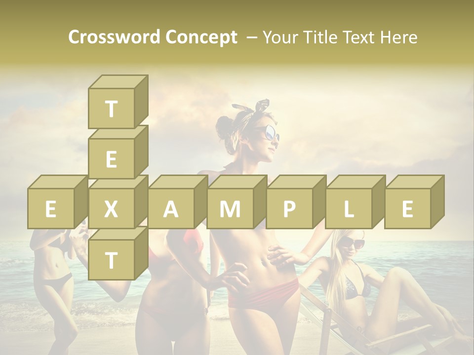 Group Caucasian People PowerPoint Template