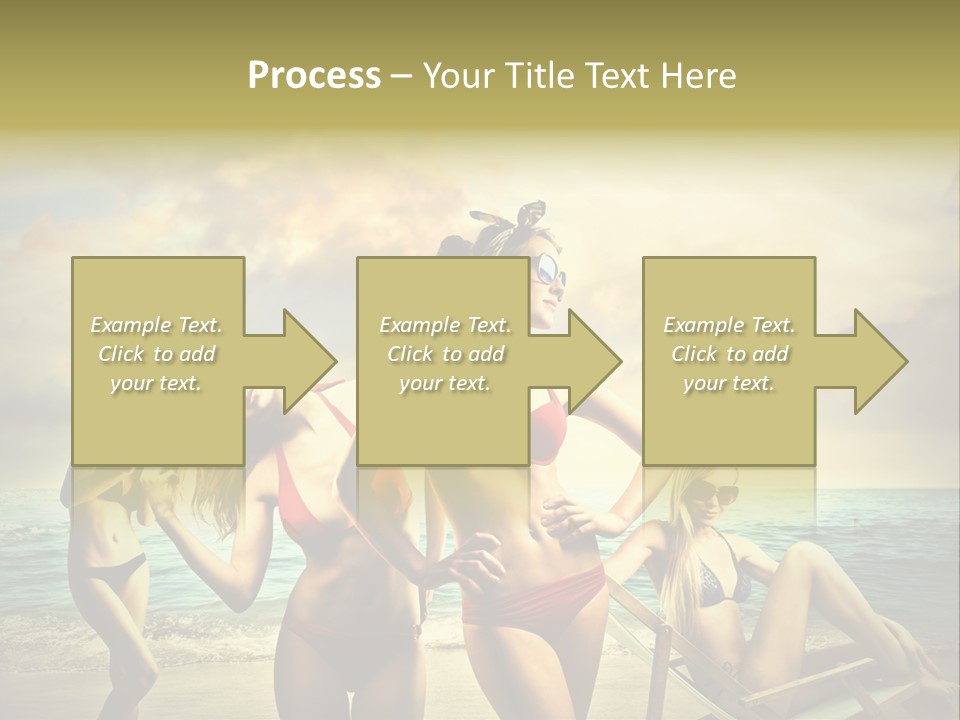 Group Caucasian People PowerPoint Template