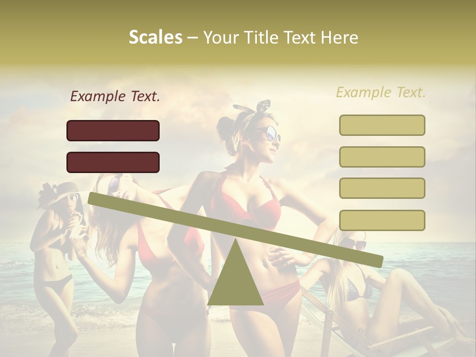 Group Caucasian People PowerPoint Template